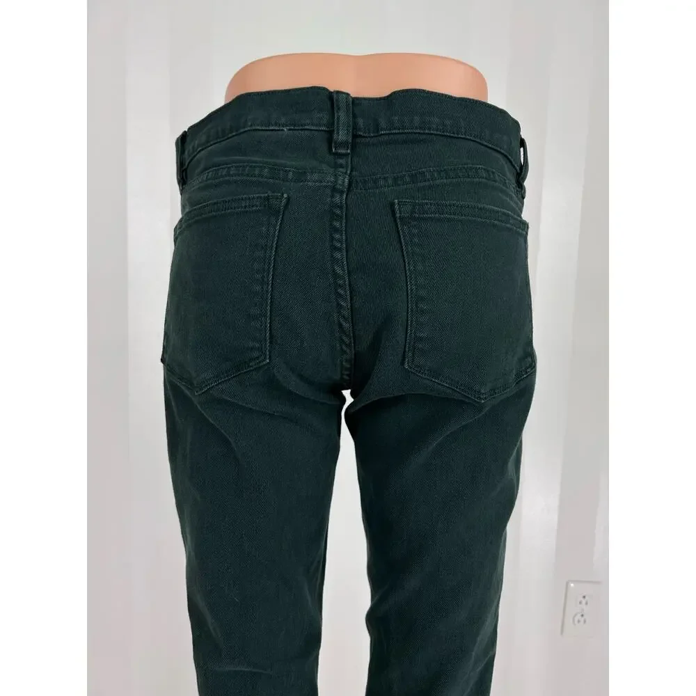J.Crew Green Skinny Ankle Jeans Sz 27